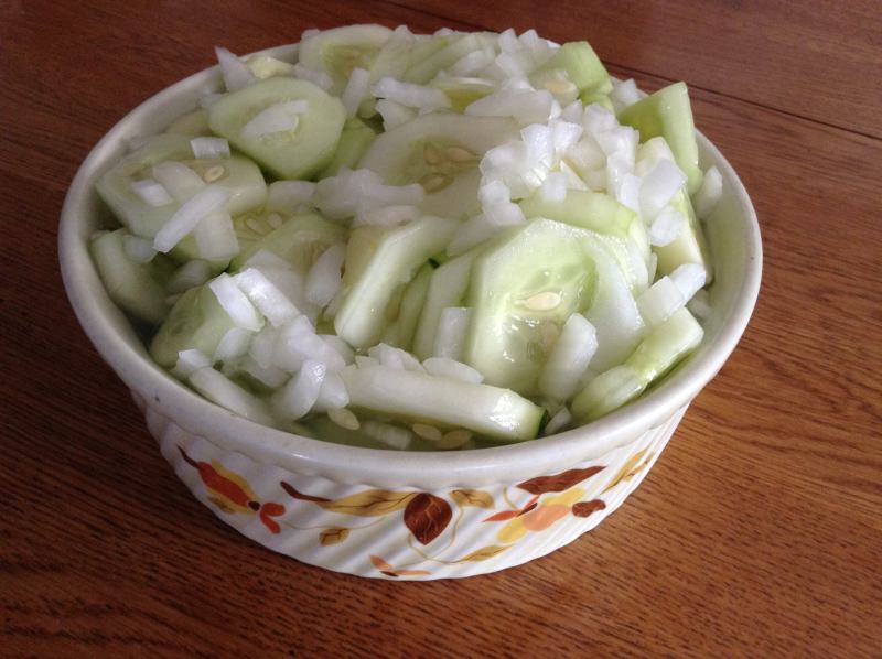 Cucumbers, Onions, and Vinegar