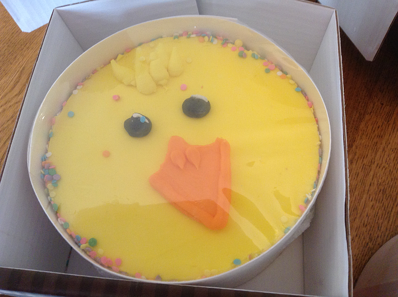 Easter Chick Cake