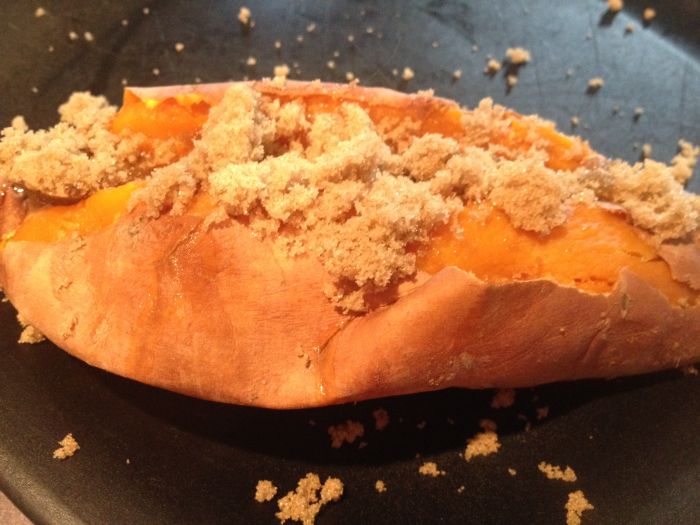 Sweet Potato with Butter and Brown Sugar