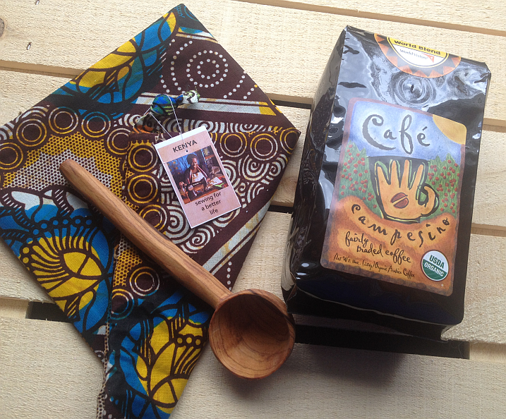 World Vision's Handcrafted Gift Set and Cafe Campesino Coffee