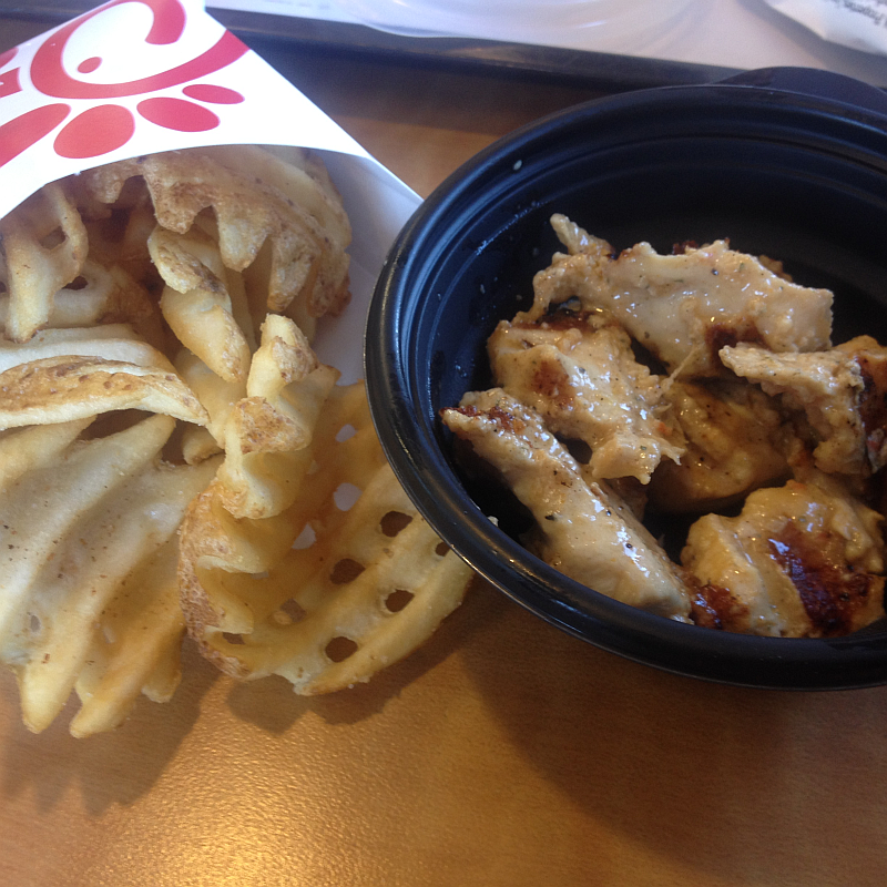 Chick-Fil-A Grilled Chicken and Fries