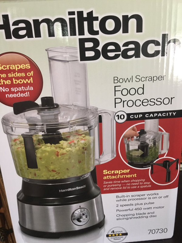 Hamilton Beach 10-Cup Food Processor, with Bowl Scraper