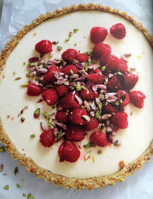 Raspberry Cream Tart with Pistachios - Gluten Free For Good