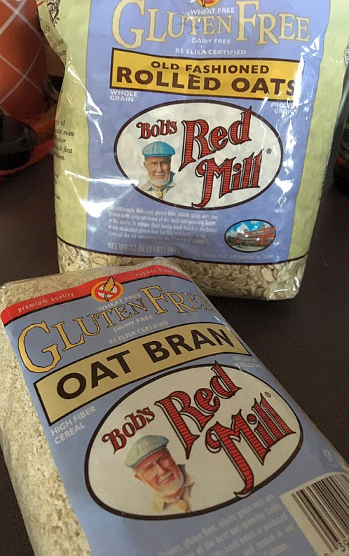 Bob's Red Mill Gluten Free Oatmeal and Oat Bran