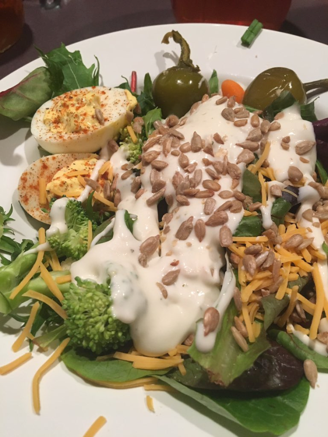 Salad Bar Salad with Ranch Dressing