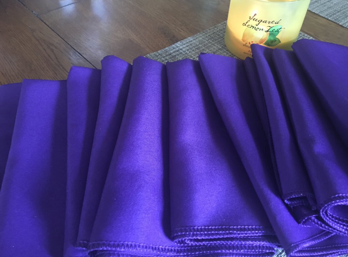 Purple Cloth Napkins
