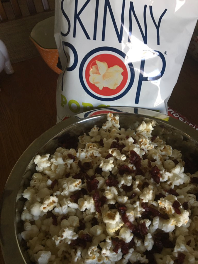 SkinnyPop Popcorn with Dried Cranberries and Almonds 