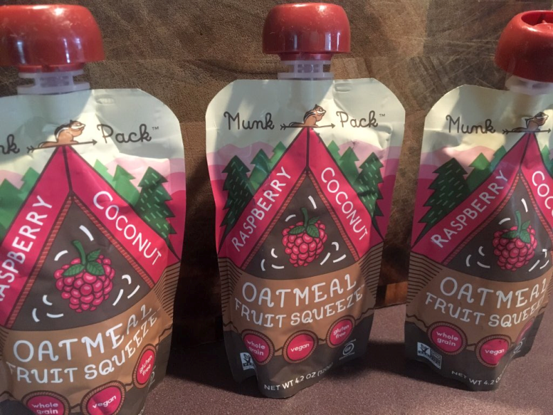 Munk Pack Raspberry Coconut Oatmeal Fruit Squeezes