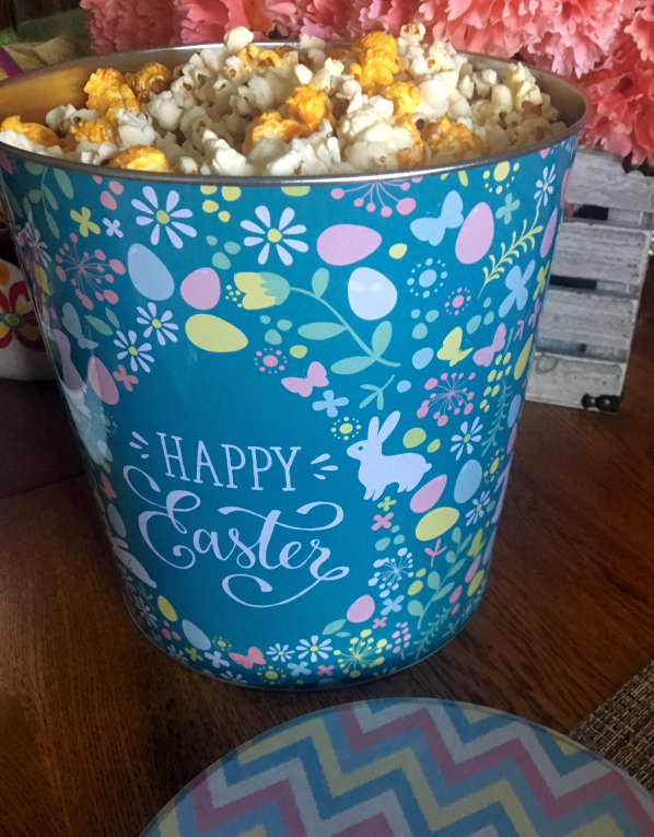 Happy Easter Popcorn Tin