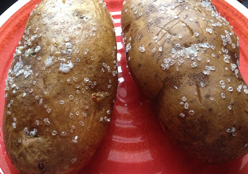 Baked Potatoes with Sea Salt