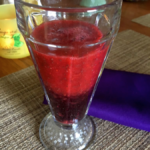 Raspberry and Grape Juice Smoothie