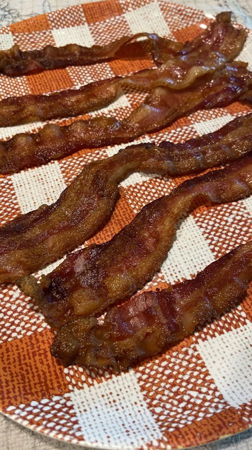 Oven Baked Bacon at 400 degrees for 20 minutes