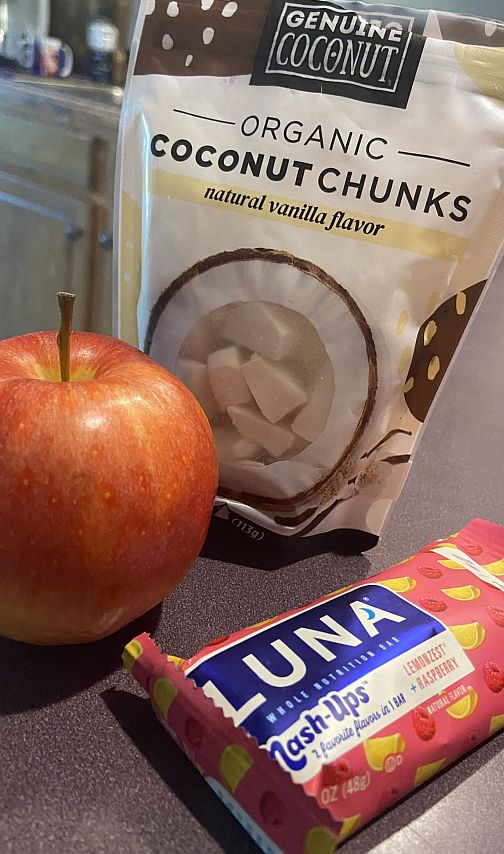 Genuine Coconut Chunks and Luna Bar