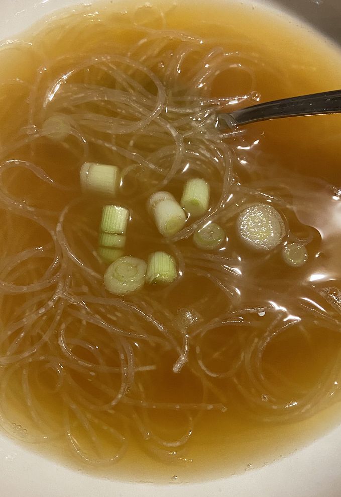 Japanese Broth Soup with Maifun Rice Sticks
