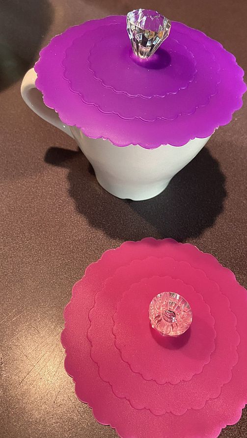 Drink Lids: Pink and Purple