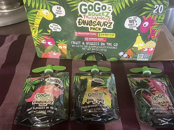 GoGo squeeZ Fruit & veggieZ Variety Pack (Dinosaurs)